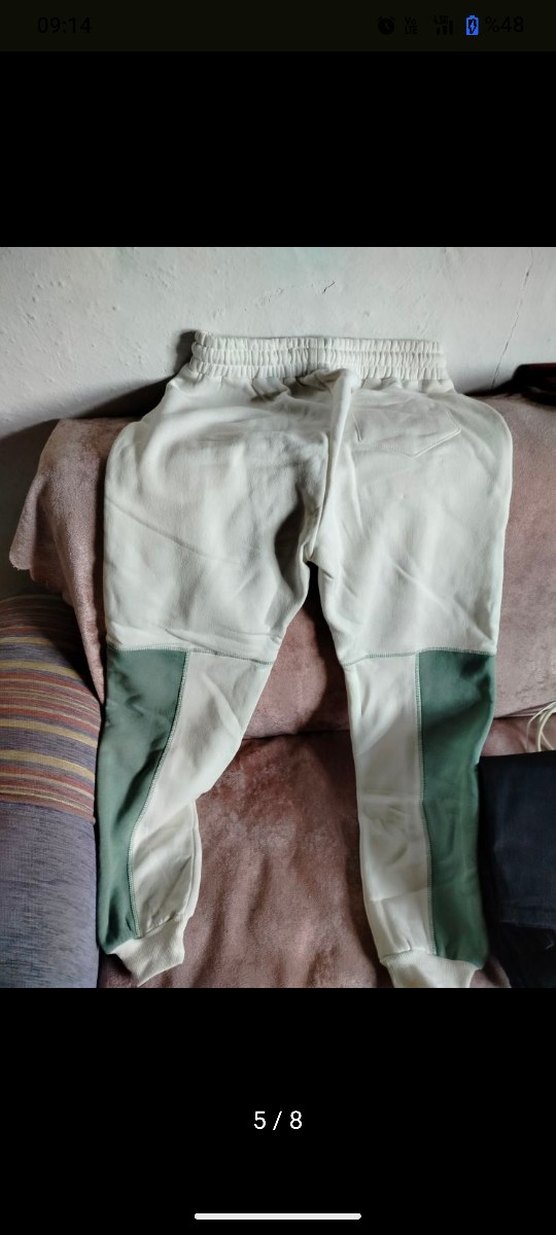 Beyaz Pastel Renkli eşofman altı. - Görsel 5