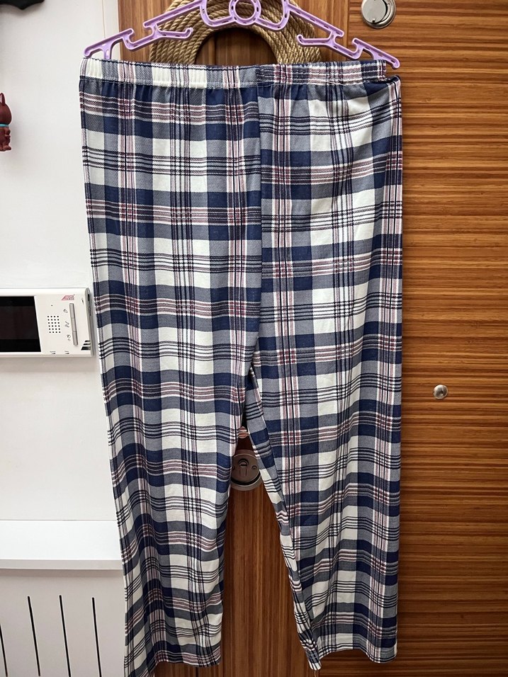 Kadın Ekoseli Rahat Pijama Altları - Görsel 3