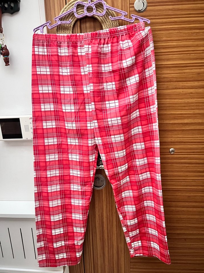 Kadın Ekoseli Rahat Pijama Altları - Görsel 2