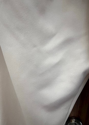 Bej Kadın Midi Kumaş Pantolon - Görsel 2