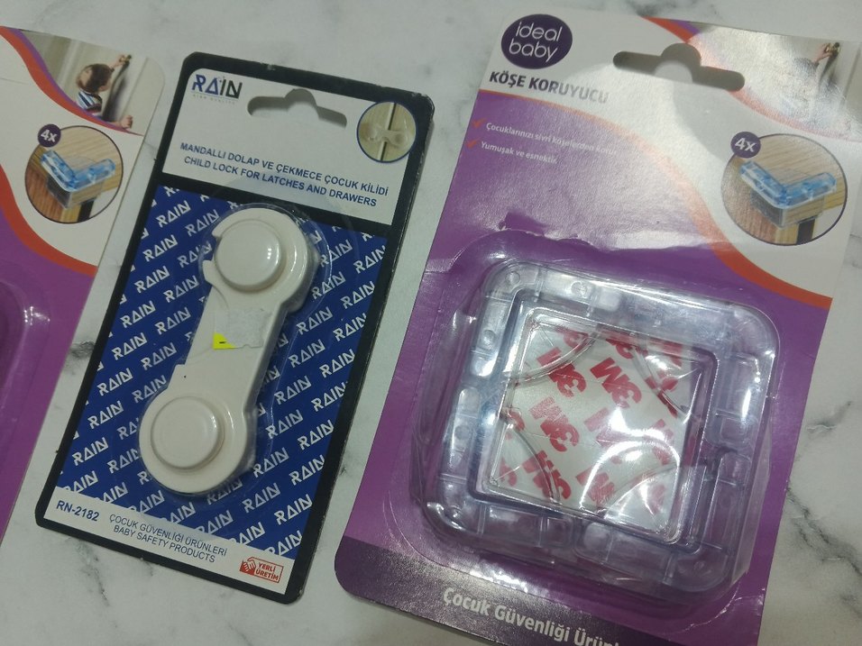 Çocuk Güvenlik Kilidi ve köşe koruyucular - Görsel 3