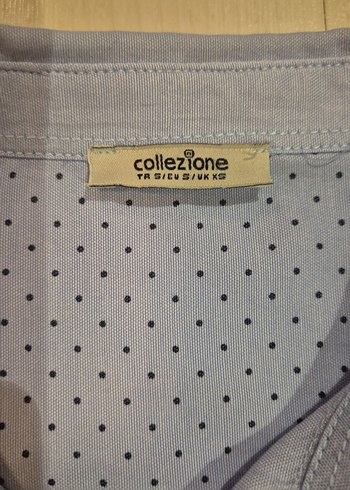 Bayan Mavi Uzun Kollu Keten Gömlek - Görsel 2