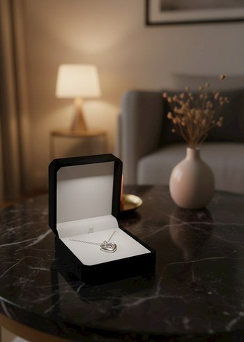 Gri Zincir Detaylı Midi Kadın Kolye - Görsel 2