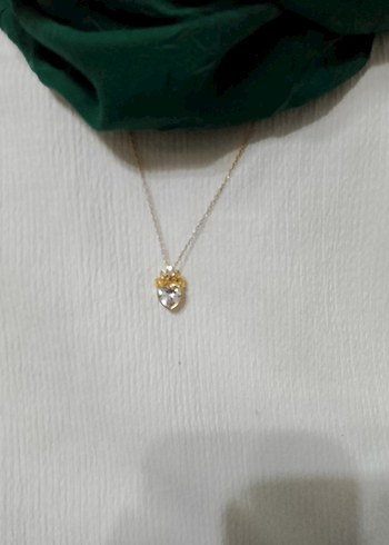 Altın Renk Zincir Detaylı Midi Kolye - Görsel 2