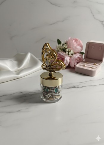 Vintage Altın Renkli Kadın Takı Seti - Görsel 2