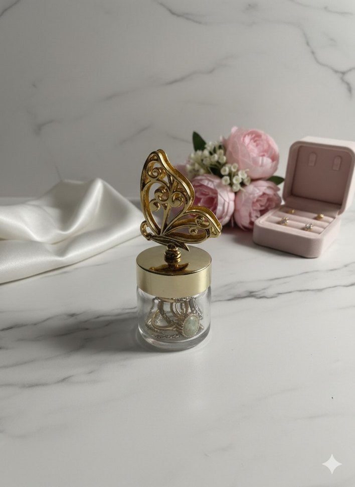 Vintage Altın Renkli Kadın Takı Seti - Görsel 3