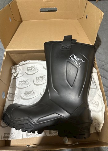 PollyBoot Siyah Erkek Yünlü Çizme - Görsel 3