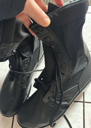 Siyah Deri Erkek Goth Bot - Görsel 6