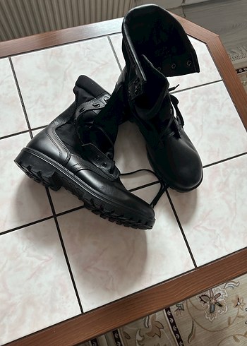 Siyah Deri Erkek Goth Bot - Görsel 3