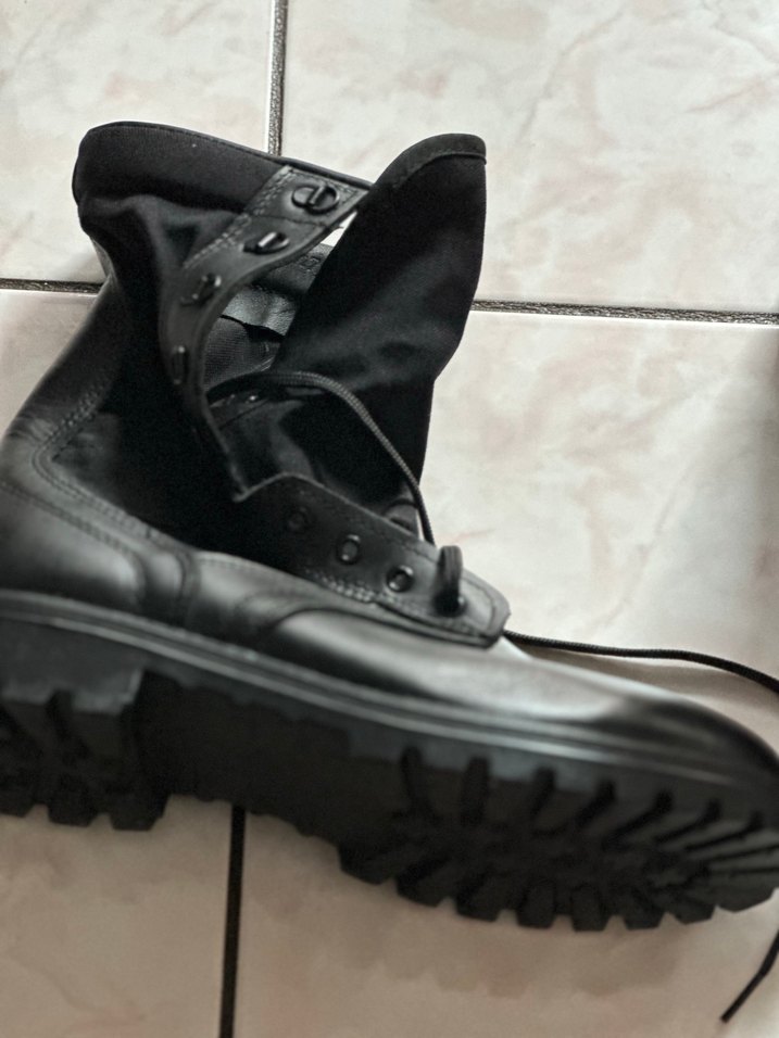 Siyah Deri Erkek Goth Bot - Görsel 5