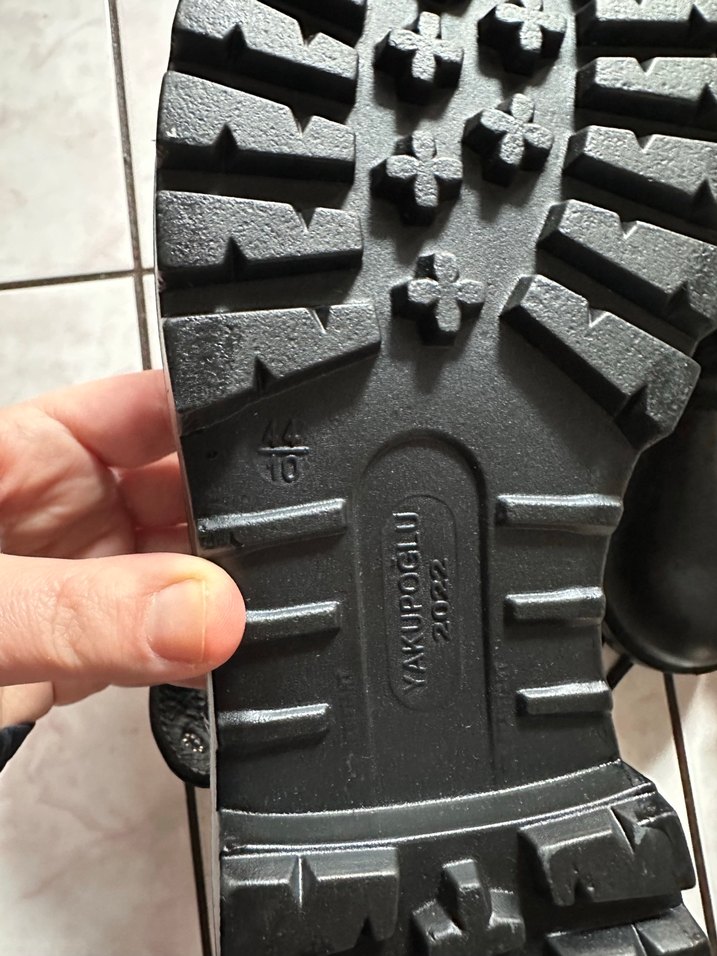 Siyah Deri Erkek Goth Bot - Görsel 4