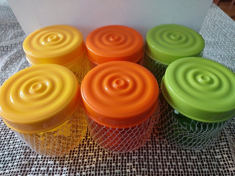 Çok Renkli 6'lı Cam kavanoz - Görsel 2