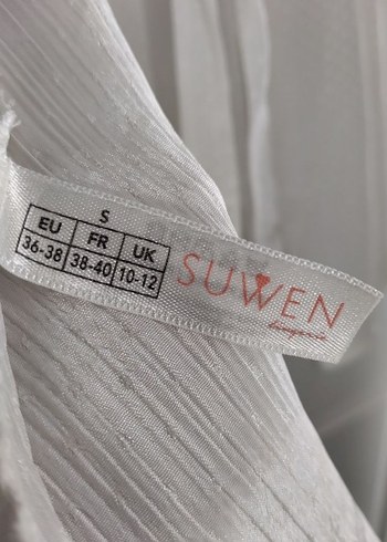 Suwen,Beyaz Uzun Bohem Kadın Sabahlık - Görsel 6