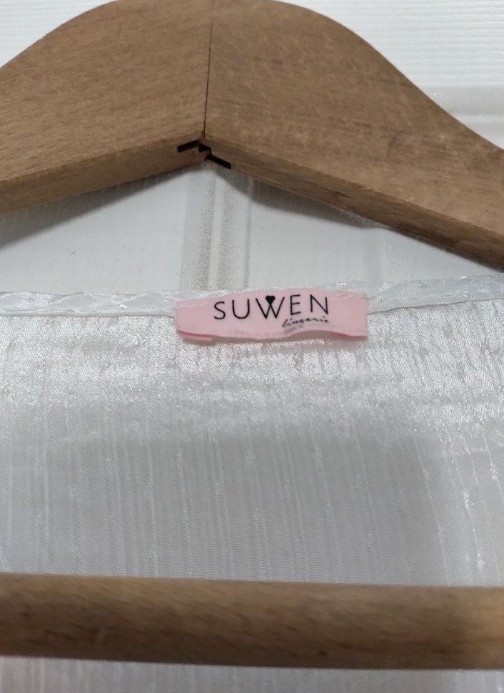 Suwen,Beyaz Uzun Bohem Kadın Sabahlık - Görsel 3