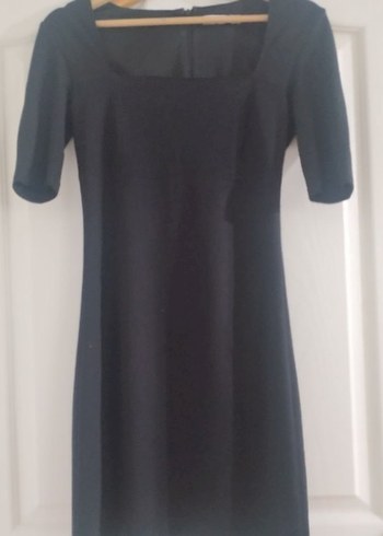 Mango Kare Yaka Streç Elbise - Görsel 5