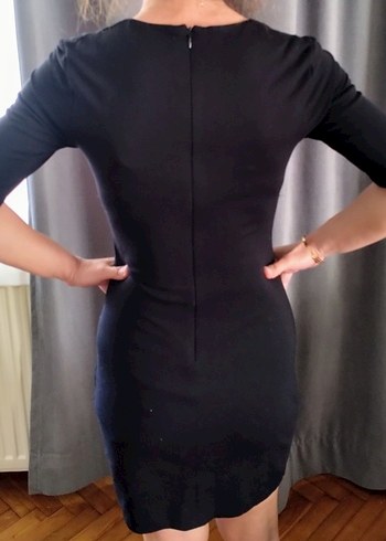 Mango Kare Yaka Streç Elbise - Görsel 2