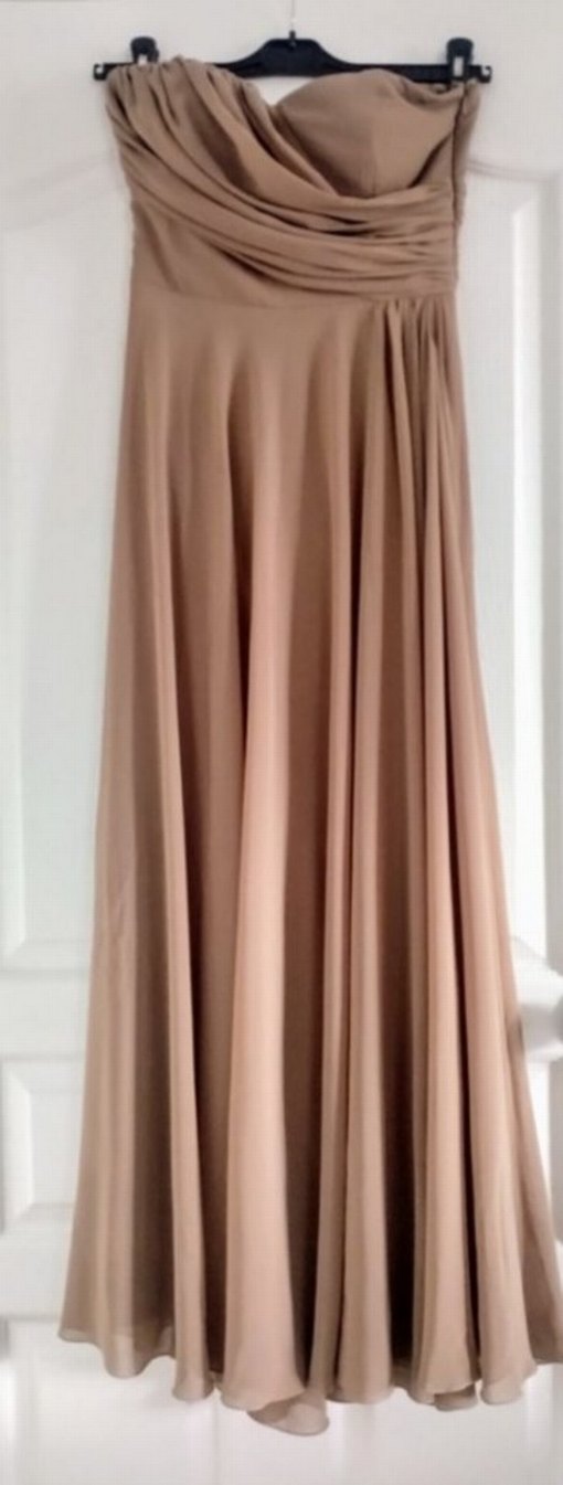 Pia Michi- ithal- Straplez Gece Elbisesi - Görsel 3