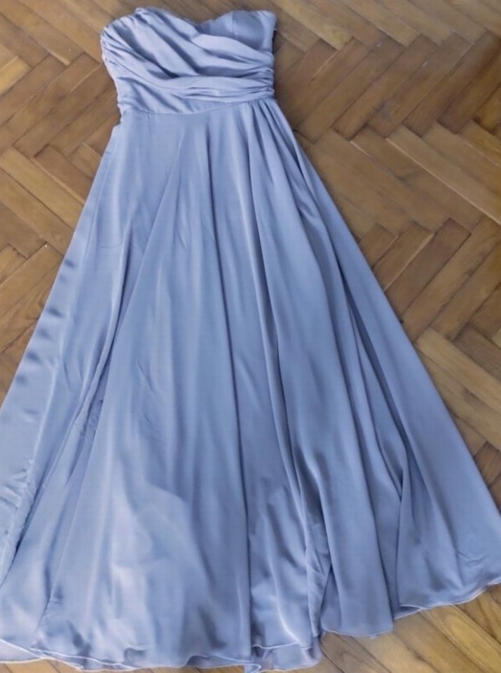 Pia Michi- ithal- Straplez Gece Elbisesi - Görsel 4