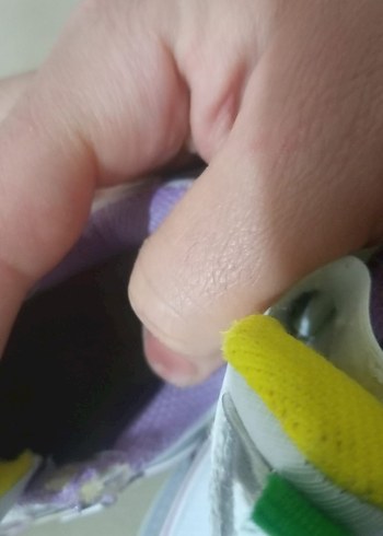 Kız Çocuk Beyaz Renkli Cırt Cırtlı Spor Ayakkabı - Görsel 7