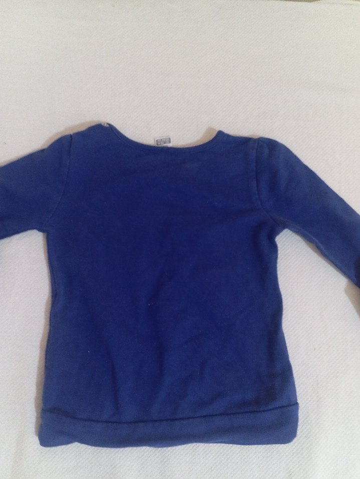 Kız Çocuk Renkli Baskılı Uzun Kollu Tişört - Görsel 4