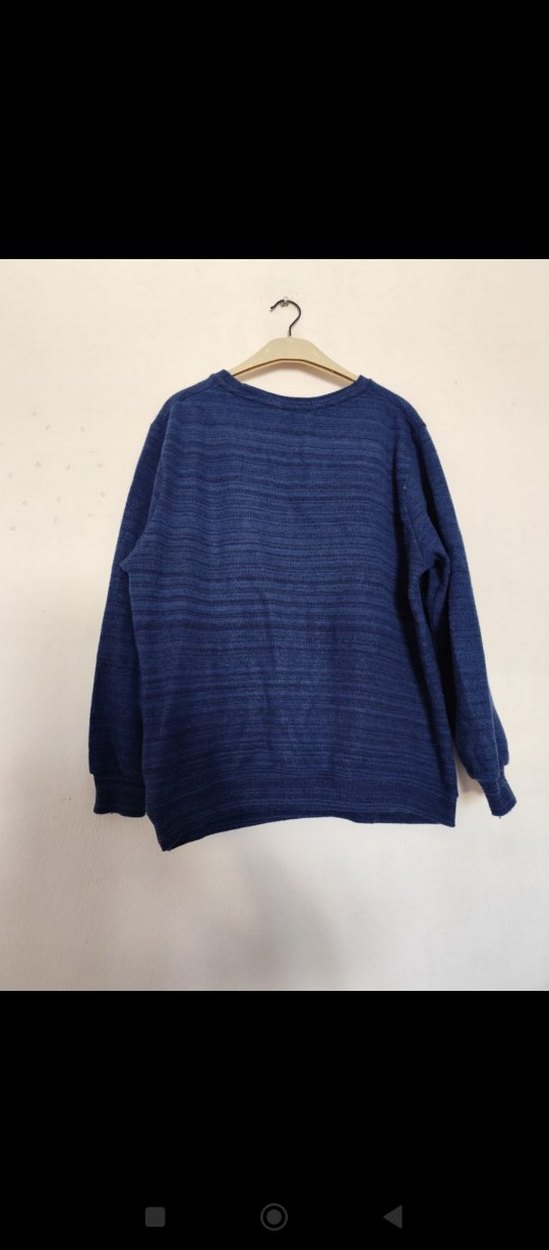 Lacivert Erkek Triko Sweatshirt - Görsel 3