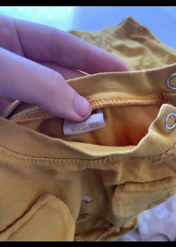 Kız Çocuk Hardal sarısı Pamuklu Eşofman Takımı - Görsel 3