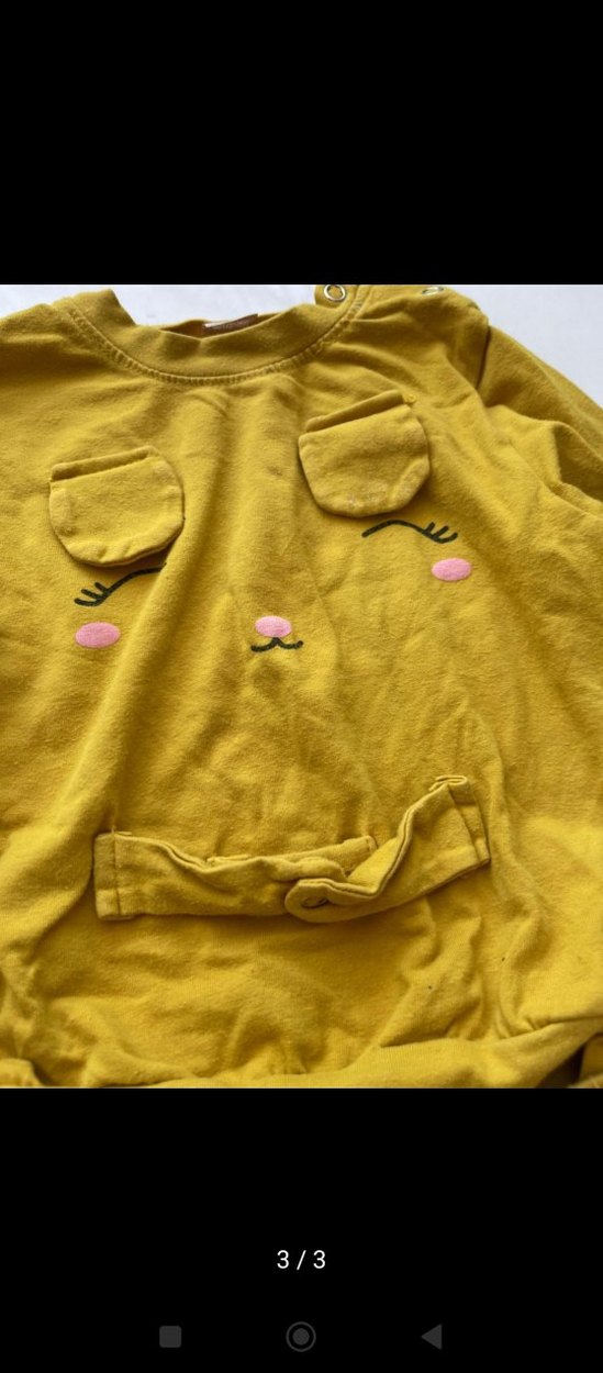 Kız Çocuk Hardal sarısı Pamuklu Eşofman Takımı - Görsel 2