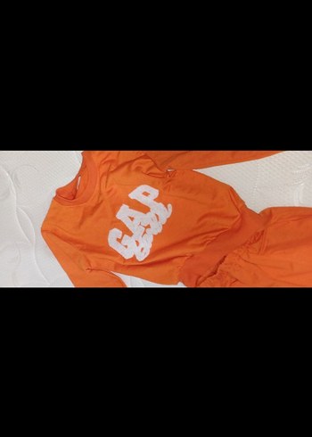 Turuncu Gap Logolu Çocuk Eşofman Takımı - Görsel 6