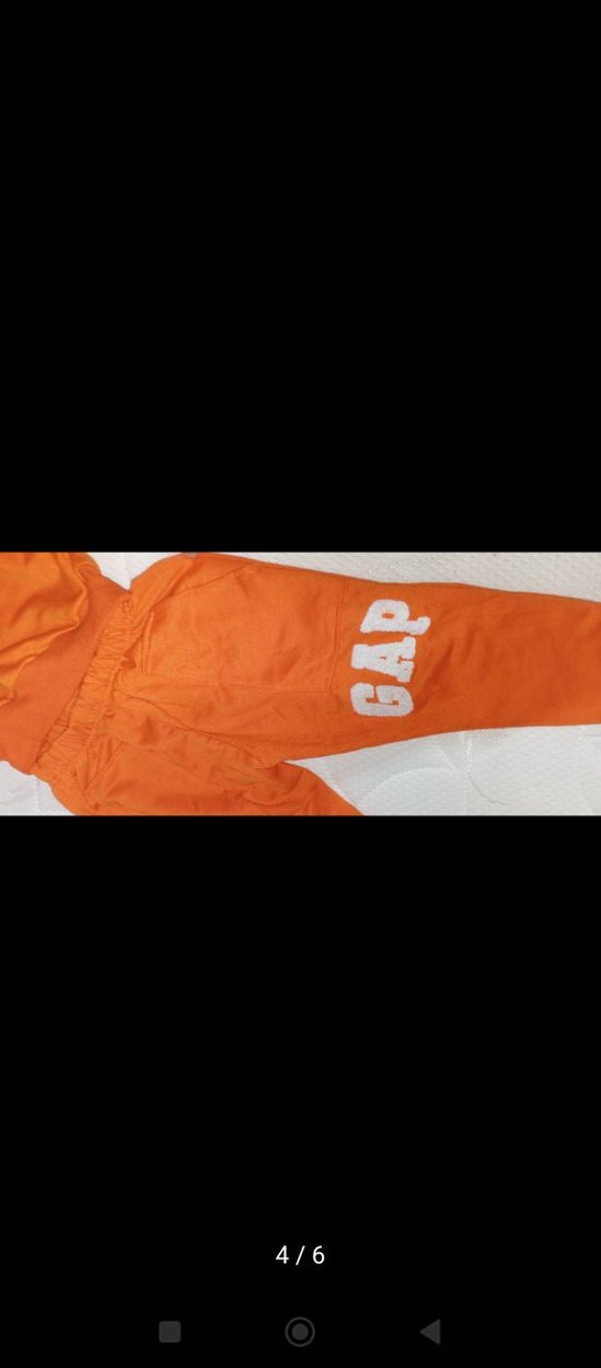 Turuncu Gap Logolu Çocuk Eşofman Takımı - Görsel 2