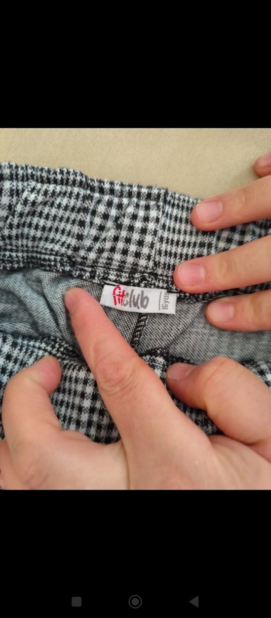 Gri Ekose Desenli  Regular Fit Kadın Kumaş Pantolon - Görsel 3