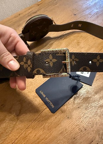 Louis Vuitton Kahverengi Deri cüzdanlı Kemer - Görsel 4