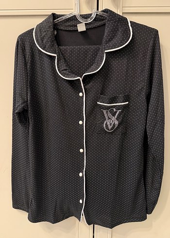 Victoria's Secret Lacivert Puantiyeli Pijama Takımı - Görsel 2