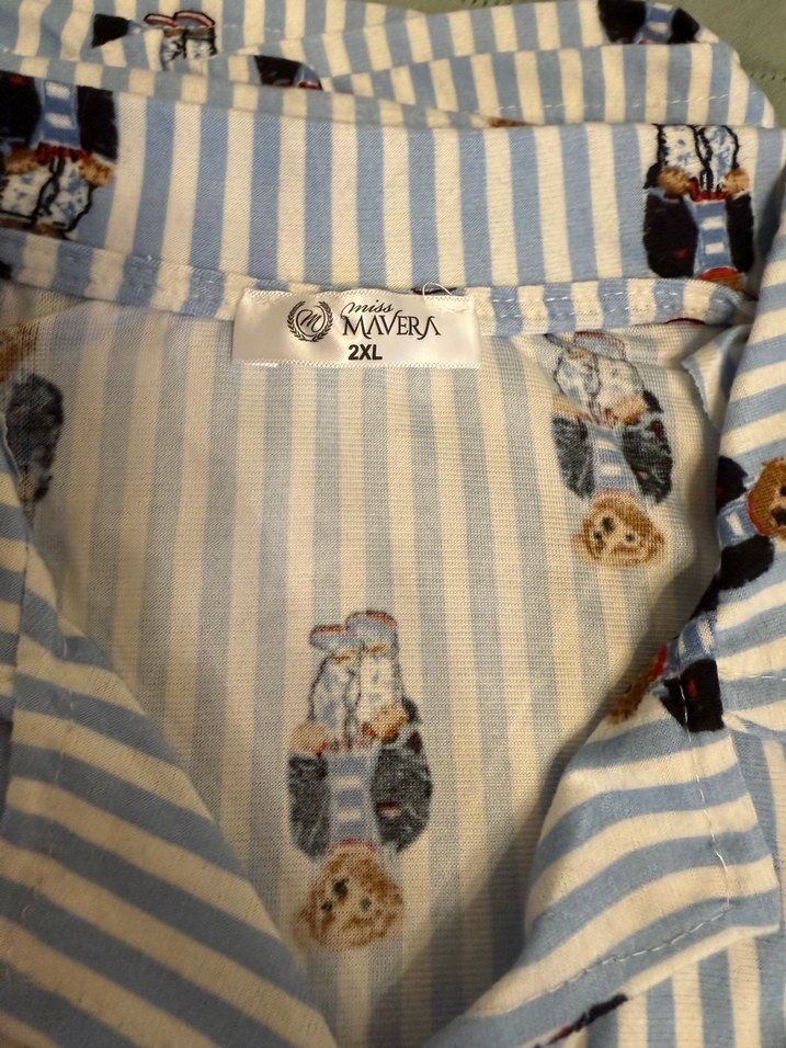 Mavera Mavi Çizgili Kadın Pijama Takımı - Görsel 3