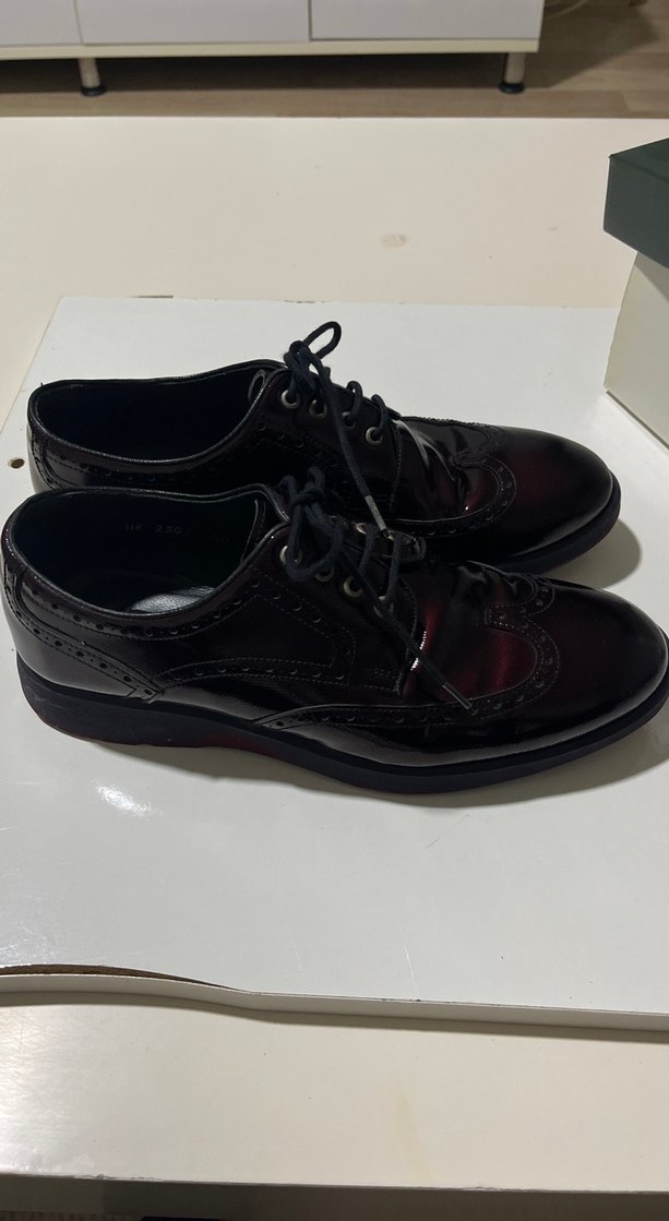 Kadın Bordo Parlak Deri Klasik Ayakkabı - Görsel 3