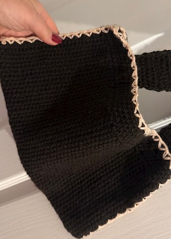 Nakışlı Çok Renkli Örgü Kadın Çantası - Görsel 7