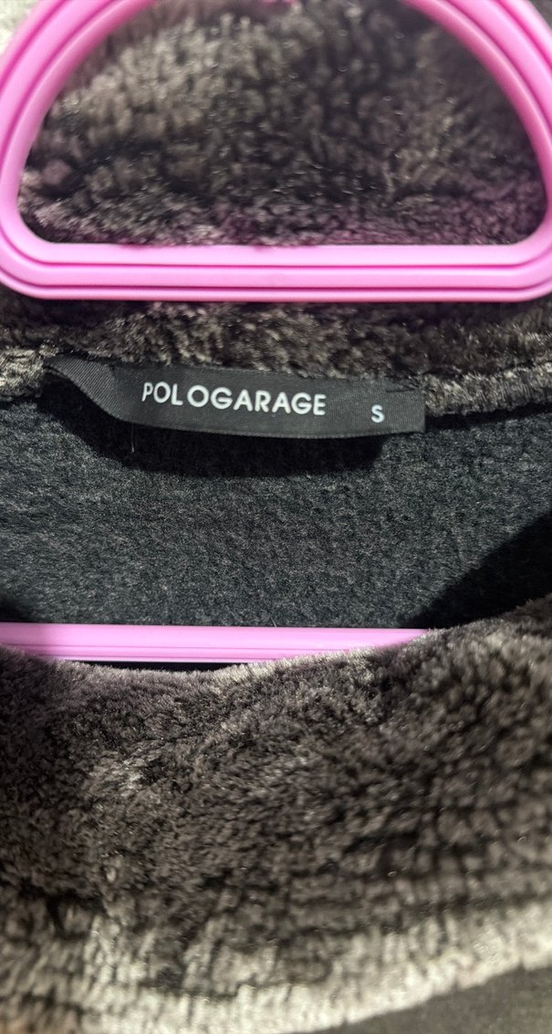 Gri Kadın Peluş Detaylı Sweatshirt - Görsel 2