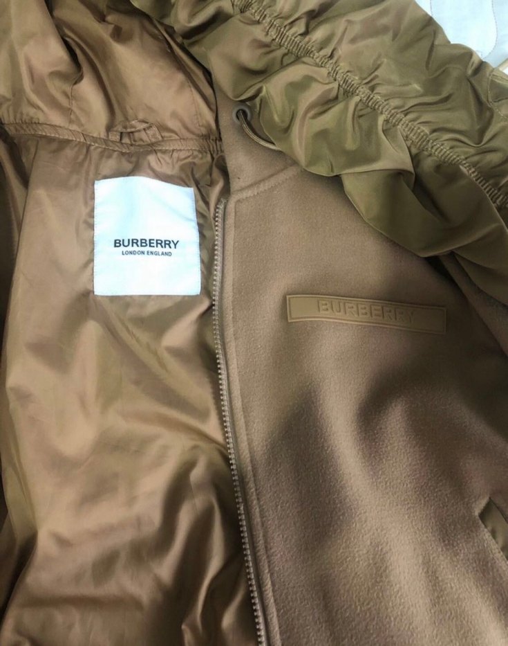 Kadın Bej Kapüşonlu Ruffle Detaylı Ceket - Görsel 4