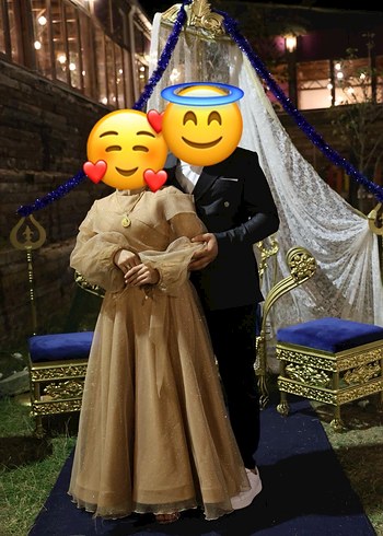 Bej Bohem Uzun Dökümlü Kadın Elbise - Görsel 3