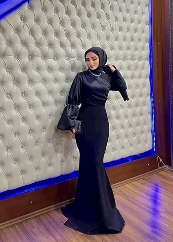 Siyah Abiye Elbise - Görsel 2