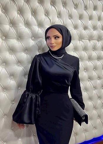 Siyah Abiye Elbise - Görsel 3