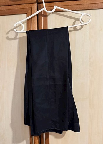 Lacivert Kemerli Kadın Ofis Pantolonu - Görsel 2