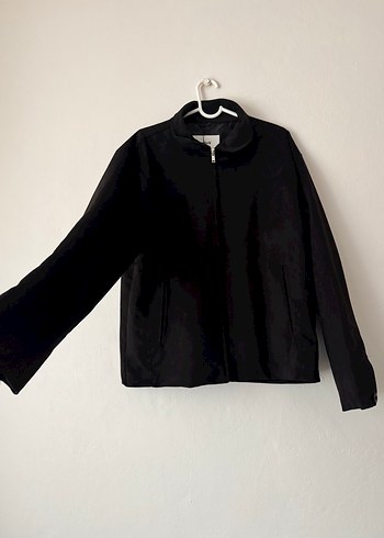 Siyah Fermuarlı Kadın Midi Ceket Marrakech Marka - Görsel 2