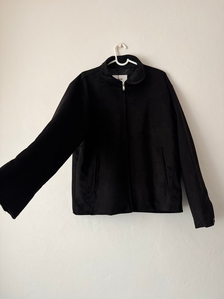 Siyah Fermuarlı Kadın Midi Ceket Marrakech Marka - Görsel 2