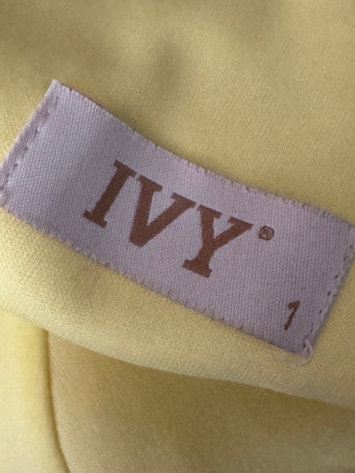 Sarı Uzun Drapeli Kadın Abiye Elbise - Görsel 5