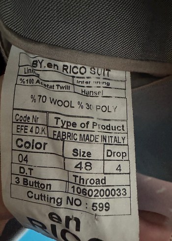 Gri Erkek Ofis Takım Elbise Ceketi - Görsel 4