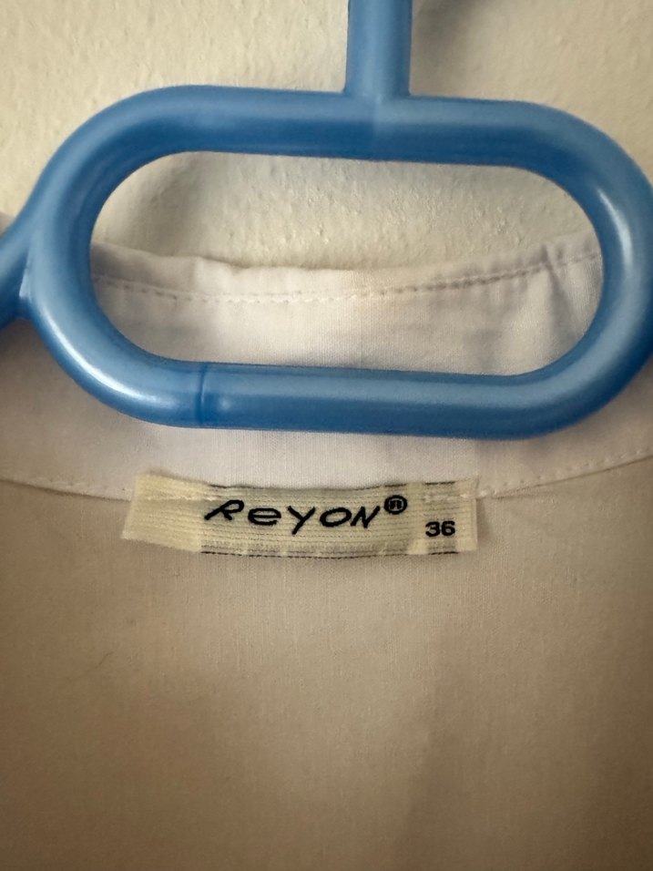 Nakışlı Bohem Beyaz Pamuklu Gömlek - Görsel 3