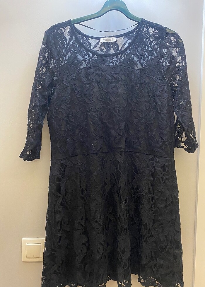 Dantelli elbise - Görsel 2