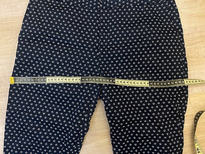 Desenli kumaş pantolon - Görsel 5