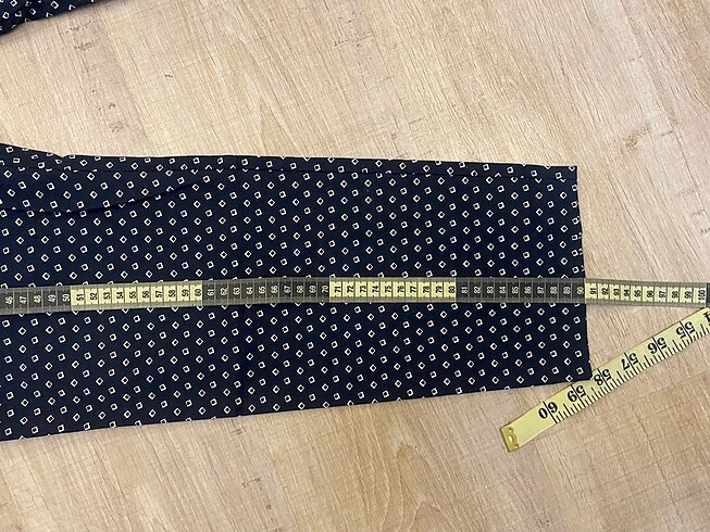 Desenli kumaş pantolon - Görsel 7