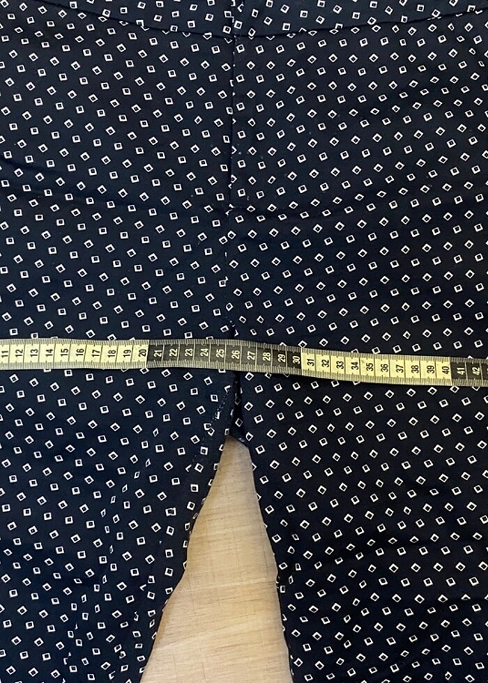 Desenli kumaş pantolon - Görsel 5